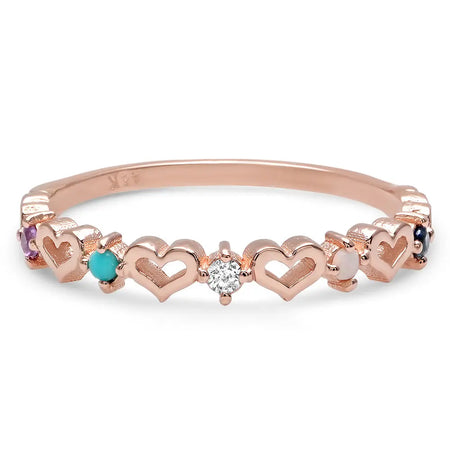 DSJ's Signature Meaningful Birthstone & Initial Ring
