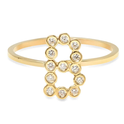 DSJ's Signature Meaningful Birthstone & Initial Ring - Dana Seng Jewelry Collection