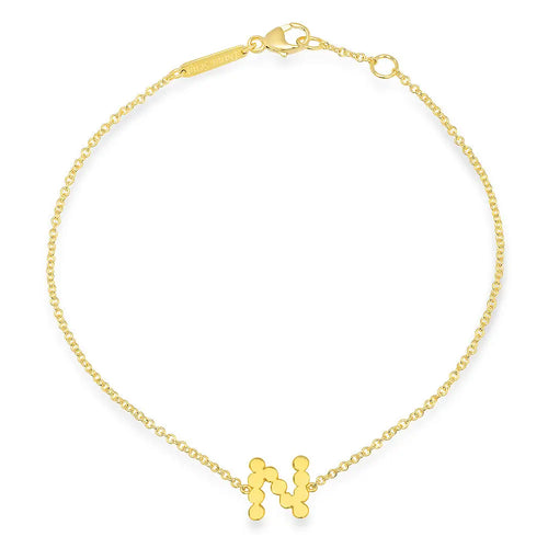 DSJ's Signature Meaningful Gold Initial Bracelet - Dana Seng Jewelry Collection