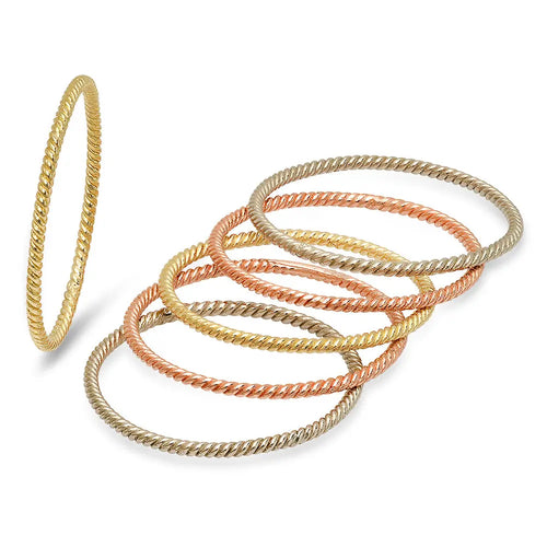 Twisted Baby Infinity Gold Band - Dana Seng Jewelry Collection