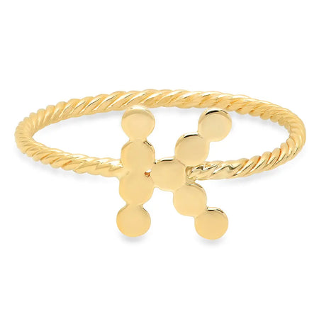 DSJ's Signature Meaningful Birthstone & Initial Ring