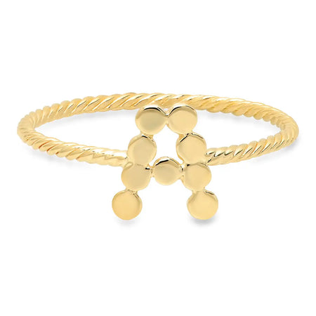 DSJ's Signature Meaningful Birthstone & Initial Ring