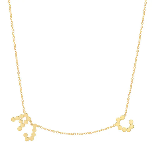 (Double Name/Number) DSJ's Signature Meaningful Multi Gold Initial Necklace - Dana Seng Jewelry Collection