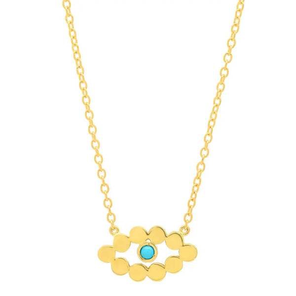 Evil Eye Birthstone Necklace