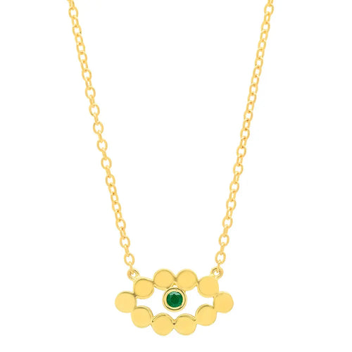 Evil Eye Birthstone Necklace - Dana Seng Jewelry Collection