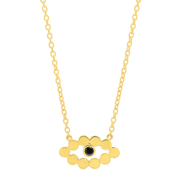 Evil Eye Black Diamond Necklace - Dana Seng Jewelry Collection
