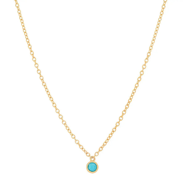 Single Precious Birthstone Necklace