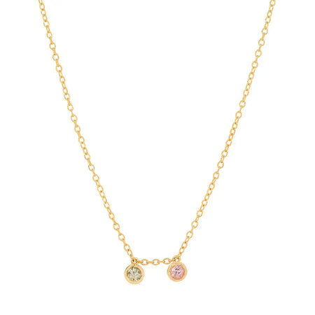 "3 Precious Birthstones" Necklace