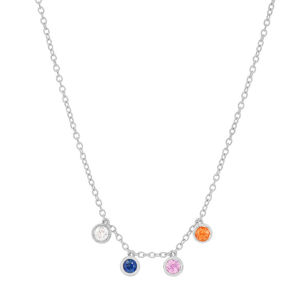 "4 Precious Birthstones" Necklace