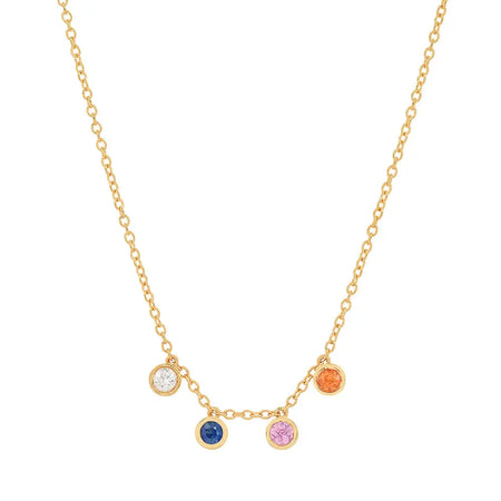 DSJ's Signature Meaningful Number & Birthstone Necklace