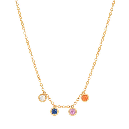 Precious Heart-Shaped October Birthstone Necklace