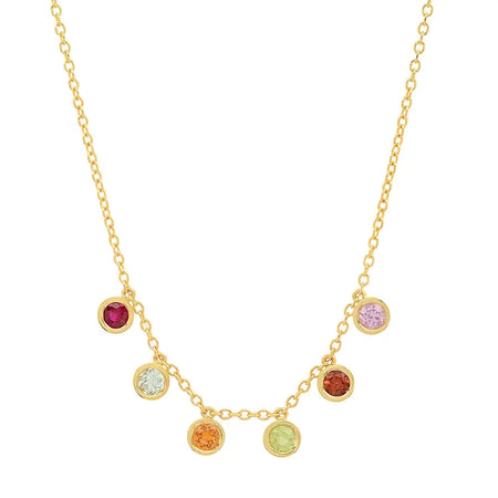 "3 Precious Birthstones" Necklace