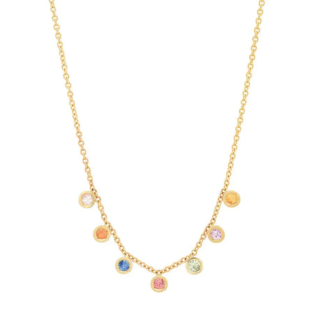 Dana Seng Signature Capricorn Zodiac With Precious Birthstone Necklace