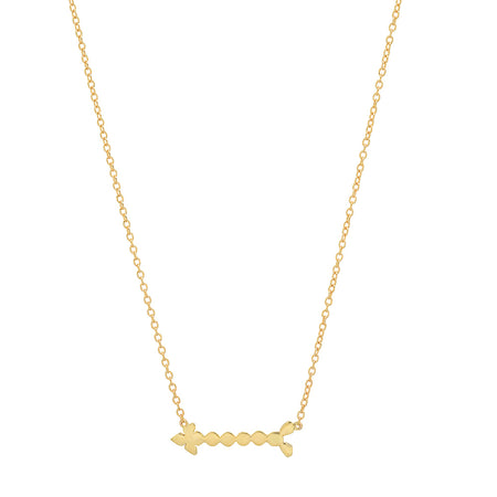 Chic Hearts Gold Station Necklace