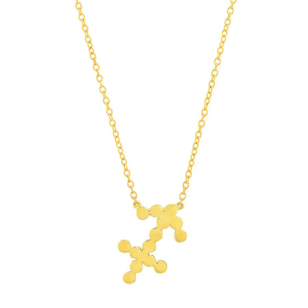 Five Star Dainty Gold Necklace