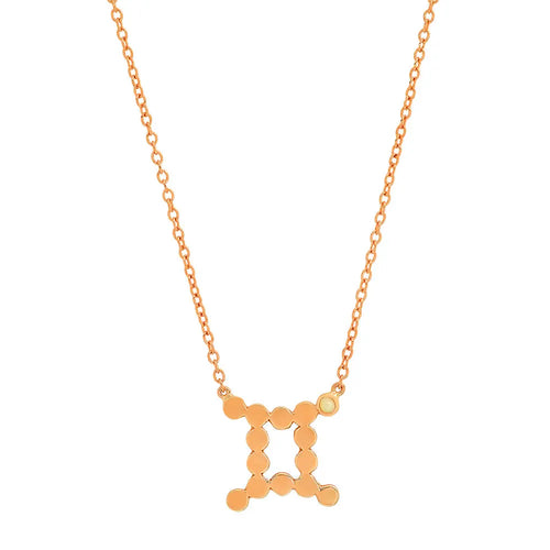 Dana Seng Signature Gemini Zodiac With Precious Birthstone Necklace - Dana Seng Jewelry Collection