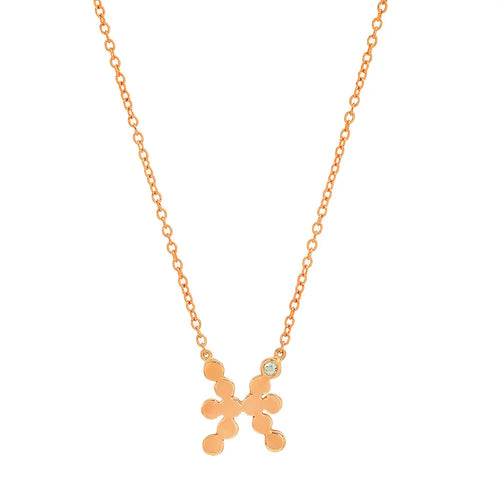 Dana Seng Signature Pisces Zodiac With Precious Birthstone Necklace - Dana Seng Jewelry Collection