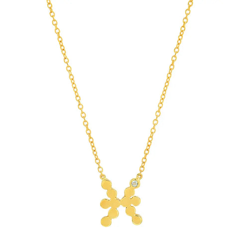 Dana Seng Signature Pisces Zodiac With Precious Birthstone Necklace - Dana Seng Jewelry Collection