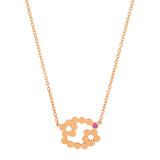 Dana Seng Signature Cancer Zodiac With Precious Birthstone Necklace