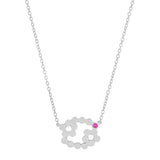 Dana Seng Signature Cancer Zodiac With Precious Birthstone Necklace