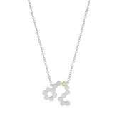 Dana Seng Signature Leo Zodiac With Precious Birthstone Necklace - Dana Seng Jewelry Collection