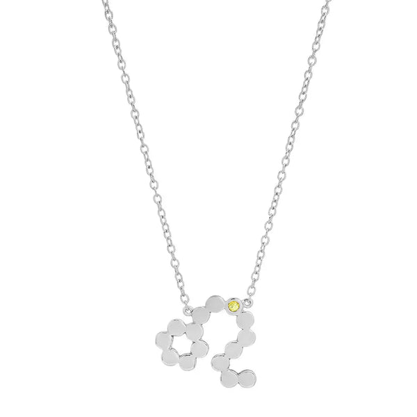 Dana Seng Signature Leo Zodiac With Precious Birthstone Necklace - Dana Seng Jewelry Collection