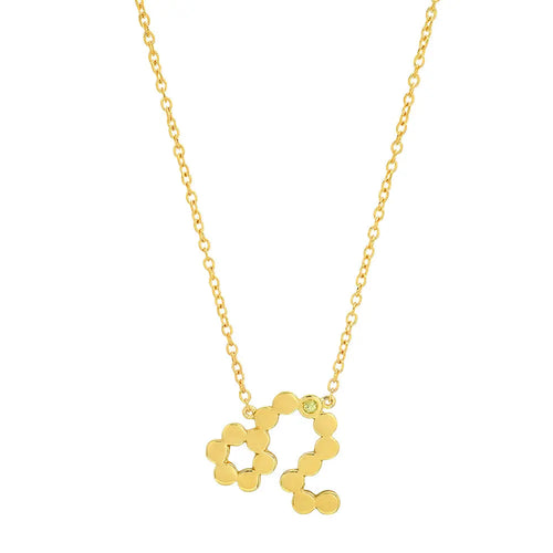Dana Seng Signature Leo Zodiac With Precious Birthstone Necklace - Dana Seng Jewelry Collection