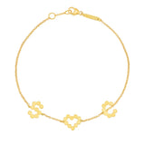 DSJ's Signature Meaningful Multi Gold Initial Bracelet - Dana Seng Jewelry Collection