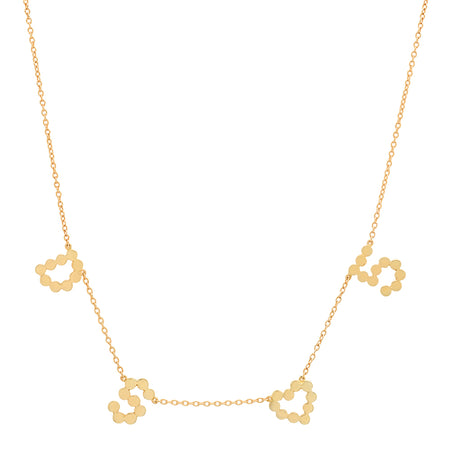 "6 Precious Initials" DSJ's Signature Meaningful Multi Gold Initial Necklace