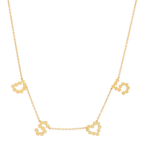 DSJ's Signature Meaningful Multi Gold Initial Necklace - Dana Seng Jewelry Collection