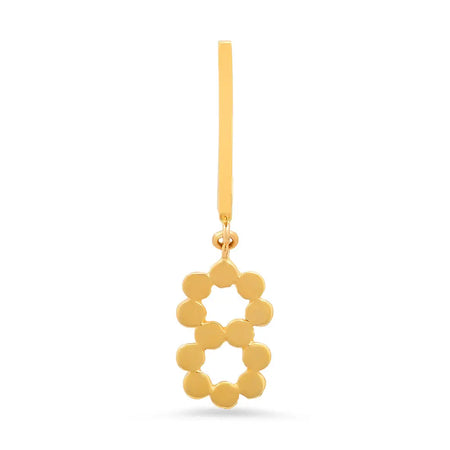 DSJ's Signature Meaningful Number & Birthstone Stud Earring