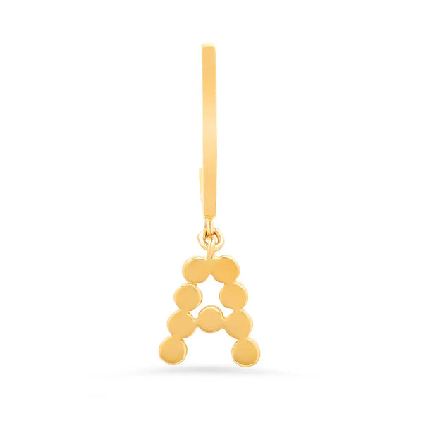 DSJ's Signature Meaningful Gold Initial Dangle Earring - Dana Seng Jewelry Collection