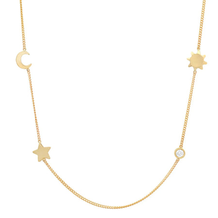 "3 Precious Birthstones" Necklace