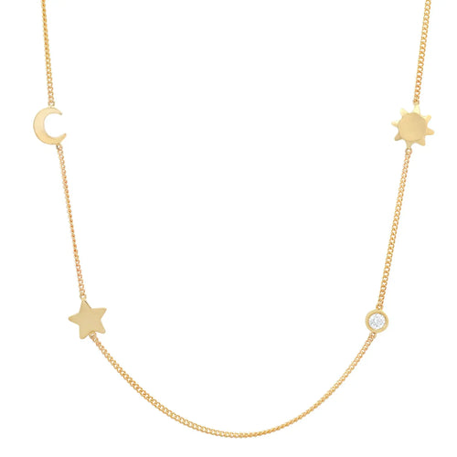 Meaningful Birthstone Curb Chain Necklace - Dana Seng Jewelry Collection