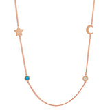 Meaningful Birthstone Curb Chain Necklace