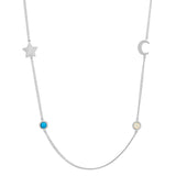 Meaningful Birthstone Curb Chain Necklace