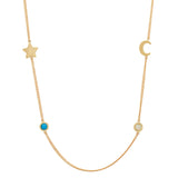 Meaningful Birthstone Curb Chain Necklace