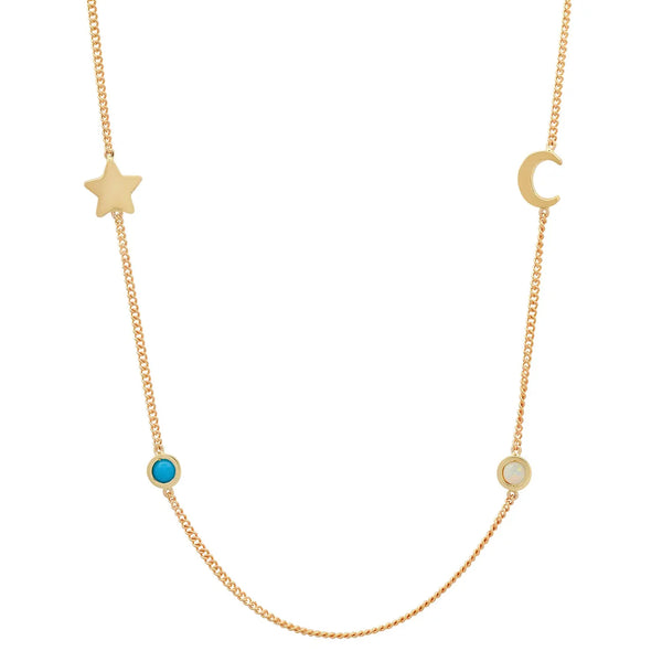 Meaningful Birthstone Curb Chain Necklace