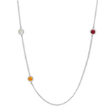 Meaningful Birthstone Curb Chain Necklace - Dana Seng Jewelry Collection