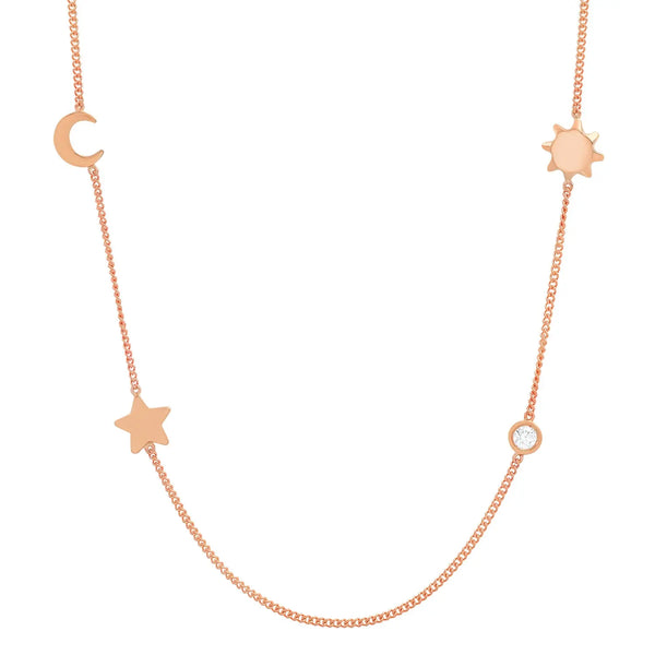 Meaningful Birthstone Curb Chain Necklace