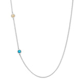 Meaningful Birthstone Curb Chain Necklace - Dana Seng Jewelry Collection