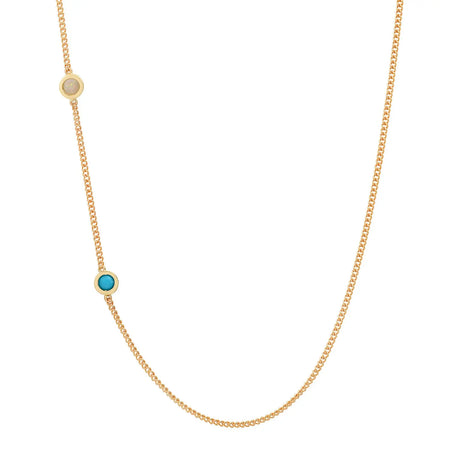 "3 Precious Birthstones" Necklace