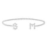 DSJ's Signature Meaningful Gold Initial/Number/Heart Twisted Cuff