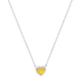Precious Heart-Shaped October Birthstone Necklace - Dana Seng Jewelry Collection
