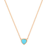 Precious Heart-Shaped December Birthstone Necklace - Dana Seng Jewelry Collection