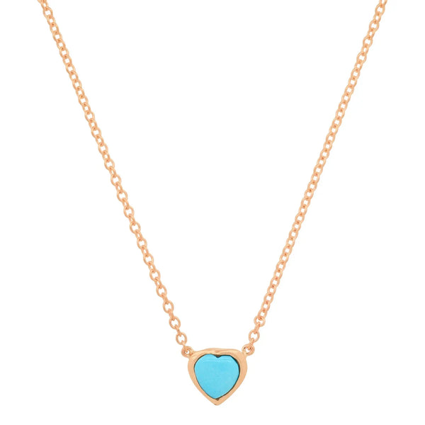 Precious Heart-Shaped December Birthstone Necklace