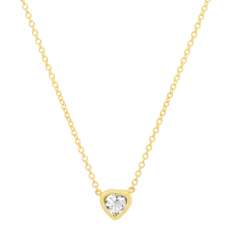 Precious Heart-Shaped July Birthstone Necklace