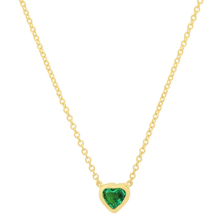 Precious Heart-Shaped October Birthstone Necklace