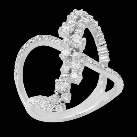 Spiral Diamond Ring