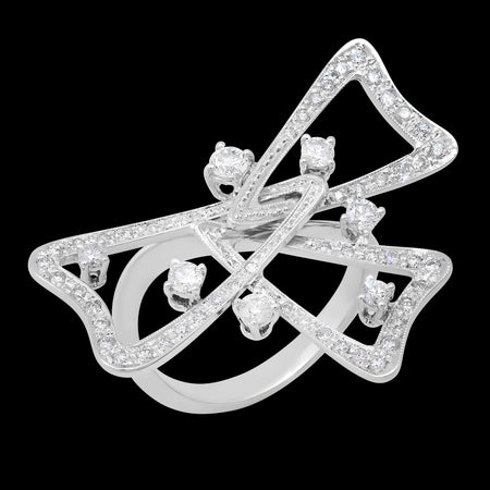 Flower Blossom Diamond Ring